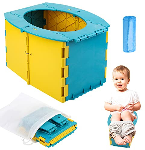 Pliante Toilettes Pour Enfants Pot Pour Bébé: Pot Bebe Toilette Pliable, Pot De Bébé Portable, Pot De Voyage, Pot Enfant Toilettes,Toilettes Pliantes Pour Bébés Pour Enfants Garçon Et Fille 12-36 Mois