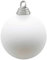 Deco Woerner Weiße, Matte Weihnachtskugeln aus schwer entflammbarem Kunststoff, 8 cm Ø - 12 Stück
