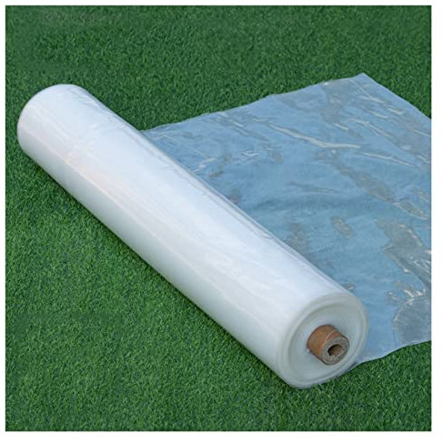 WIGING Serre Film Plastique, Clair Imperméable Feuille De Polyéthylène, 2x2m, 3x3m, 4x7m Résistant À La Déchirure Serre Film D'isolation pour l'agriculture, Jardin((WxL) 3x5m)
