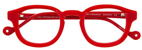DIDINSKY Gafas de Lectura o Presbicia Graduadas Anti bluelight Anti Luz Azul para Hombre y Mujer. Montura de Acetato y Cristales Anti-reflejantes. Cherry +1.5 – DINATIONAL