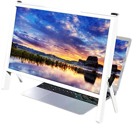 AKAZI Computer-Bildschirmlupe für Laptop, faltbar, tragbare Bildschirmlupe, 22-Zoll-Laptop-Bildschirmlupe, kompatibel mit Laptops, iPads, Mobiltelefonen (natürlich) (Khaki) (Khaki)