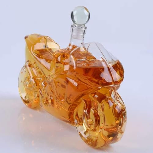 YUZDNM Motorcycle Whiskey Decanter Elegant Motorbike 750Ml - Whiskey Decanter, Wine Scotch or Liquor Decanter,24 * 8 * 15cm