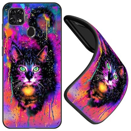 JEZSTHAI Schutzhülle Kompatibel mit Handy ZTE Blade 10 Smart Hülle Silikon Fallschutz Muster Design Handyhülle,Ultra Dünn Flexible Stoßfeste Bumper Case,Weiche Anti-Kratzt Rückseite,B06