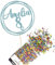 Cakeshop Cake Decoration Pack | Round Happy Birthday Premium Double Sided Glitter Card Cake Topper & 25g Party Pack of Cake Sugar Sprinkles | Custom Name & Age Cake Decorations (Baby Blue)