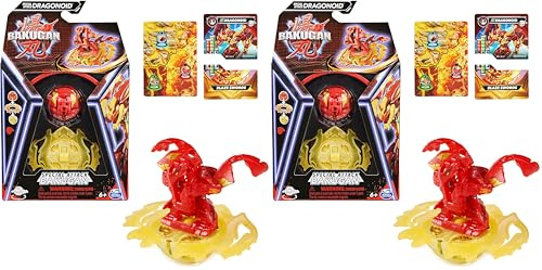 BAKUGAN 3.0 Special Attack 2er Pack - Dragonoid, individuell zusammenstellbare Actionfigur mit Charakterkarte zum Sammeln, für Kinder ab 6 Jahren