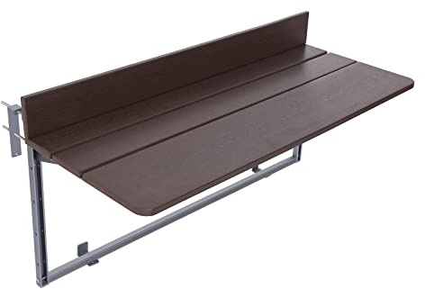 Balkon-Stehtisch Für Geländer, Verstellbarer Balkon-Hängegeländer-Tisch, Bar-Hebetisch, Wandmontierte Beistelltische Für Die Terrasse, Hängetische Für Den Außenbereich Für Terrasse, Garten, Deck, Auß