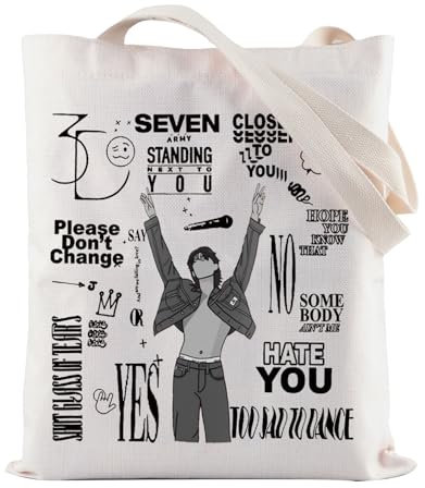 Kpop Tote Bag K-POP Inspired Reusable Grocery Tote Bag Kpop Star Shoulder Bag JK Fans Handbag Kpop Lover Gift, Ja. Tragetasche, 35*40cm