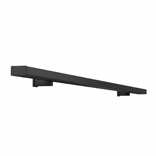 Sellon24 Wandhandlauf SLIM 25x45 mm – Handlauf aus Stahl, pulverbeschichtet, matt, mit Handlaufhaltern aus Aluminium für Treppen – RAL 7016 Anthrazit, 150 cm