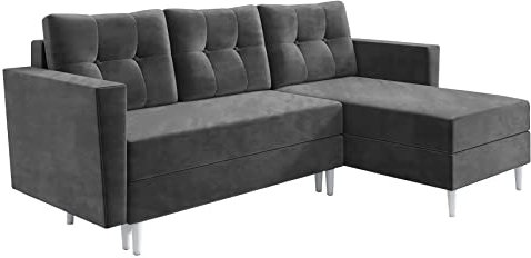 IWMAR MÖBEL Oslo ECKSOFA MIT SCHLAFFUNKTION! 229x145x44 Sofa 4 Sitzer! Best Schlafsofa. Eckcouch mit Bettkasten. Couch Wohnzimmer. Polstermöbel. Möbel mit Schlaffunktion. Schlafsofa mit Bettkasten.