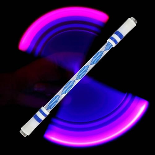 Fidget-Stifte, Spinner-Stift, blinkender Fidget-Stift mit LED-Licht, kreativer Rollstift, bruchsicherer Fingerspitzenspinner für Kinder, Kinder, Mädchen, Jungen, Erwachsene