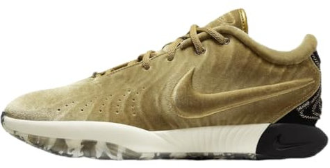 Lebron XXI Basketballschuhe (FZ7883-700, Metallic Gold/Coconut Milk/Aquamarin/Black) Größe 43, Metallic Gold/Kokosmilch/Aquamarin/Schwarz, 42.5 EU