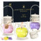 Duftkerzen, 3 Stücke Kerzen Geschenkset für Frauen Man, Sojawachs Aromatherapie Kerzen in Mini-Laterne mit Lavendel/Zitrone/Kirschblüte für Muttertag, Weihnachten, Valentinstag, Yoga (3 x 3.5oz)
