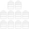 SUIKIHUM 10 Pack Plastic Ladder Slider, 3/4 (20mm) Backpack Buckle Tri-Glides Clip, Adjustable Lock Buckle for Strap, Transparent