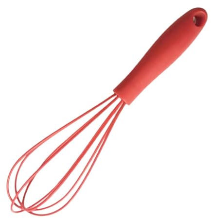 LZYWOD Fouet à œufs en acier inoxydable avec poignée en silicone pour la cuisson - Fouet de qualité supérieure - Fouet pour mélanger