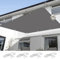Grand voile d'ombrage rectangulaire imperméable et anti-UV pour jardin, terrasse, piscine, 5,5 x 6 m, gris foncé