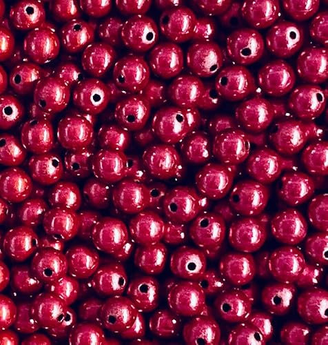 Wunderperlen 8mm, 50g (ca. 180 Stück), Miracle beads 3d Illusion, PEARLY PARADISE (Dunkelrot)