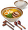 ECLIO Porcelain Ramen Bowl Set of 2-1000ml 34-Oz with Wooden Chopsticks, Spoons & Rests-Japanese Large Ramen Bowl for Noodle Soup Salad Pho Cereal Pasta-Microwave & Dishwasher Safe-Presentable Gift