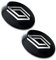 2 Stück Aufkleber 56mm 60mm 65mm passend fürRenault-Auto Style. Für Auto Tuning, Nabenkappen, Abdeckkappen usw. Sticker mit Emblem. (56mm)