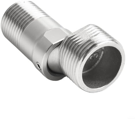 Boquilla excéntrica extensible para grifo ajustable de 360 grados, conexión de válvula de ducha de pie curvado (1 unidad)