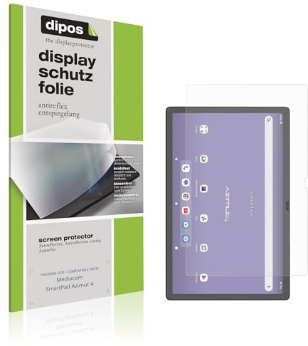 dipos 2x Pellicola Protettiva opaca per Mediacom SmartPad Azimut 4 | Antiriflesso, riduce i riflessi, si adatta perfettamente, ultra sottile, antigraffio, senza bolle, anti impronte, autoadesiva
