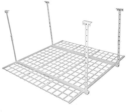 HyLoft 00540 Système de rangement aérien de 114,3 x 114,3 cm, blanc