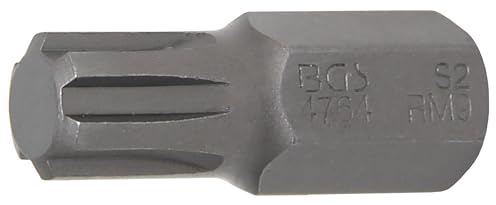 BGS 4764 | Bit | Außensechskant 10 mm (3/8) | Keil-Profil (für RIBE) M9 | Länge 30 mm | Chrom-Vanadium-Stahl (S2)