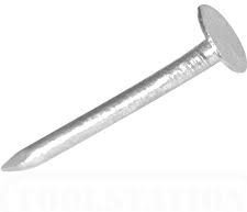 25KG 2.5 65MM X 3.75 GALVANISED Clout Nails Large Head Roofing DRYLINING