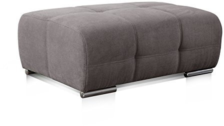 CAVADORE Polsterhocker Mistrel mit Steppung / Sofa-Hocker im modernen Design / Passend zur Polsterserie Mistrel / 109 x 42 x 73 / Kati Fango