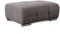 CAVADORE Polsterhocker Mistrel mit Steppung / Sofa-Hocker im modernen Design / Passend zur Polsterserie Mistrel / 109 x 42 x 73 / Kati Fango