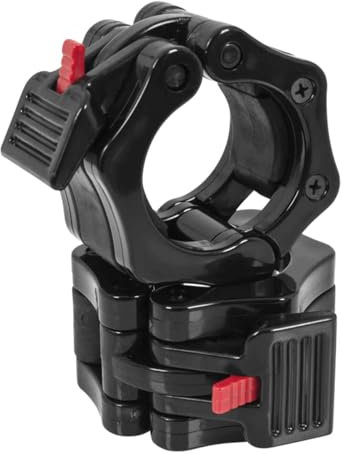 GORILLA SPORTS® Hantelverschlüsse - Paar, Olympische 2 Zoll / 50mm Durchmesser, Schwarz - Schnellverschlüsse, Hantelstangen Verschluss, Olympic Barbell Halsbänder, Langhantelklemmen, Gewichtheben