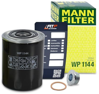 1x Ölwechsel Set - MANN ÖLFILTER + Ölablass-Schraube + Ölwechsel-Anhänger