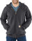 Carhartt Midweight Hooded Zip-Front Sweatshirt, Carbone, S Homme