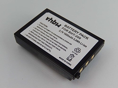 vhbw Akku kompatibel mit Denso BHT-604B, BHT-600BW, BHT-600, BHT-400, BHT-604BW, BHT-400Q Barcodescanner POS (1600 mAh, 3,7 V, Li-Ion)