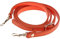 Fenteer Schulterriemen für Schultergurt Trageriemen Riemen Umhängegurt Lederriemen 110G120 cm, Orange