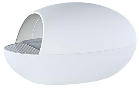 KUANDARYJ Leicht zu Reinigen Elektrisch Katzentoilette, Intelligente Induktion Katzenklo, Modernes Design, Einfach Zu Säubern, Größe: 77 * 46 * 44.5 cm Stark, White