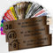 Briefkastenschild mit Nummer – Adhesives PVC-Schild – Graviertes Schild individuell gestaltbar 10 x 2,5 cm – 20 Farben verfügbar (Bronze Metallisch)
