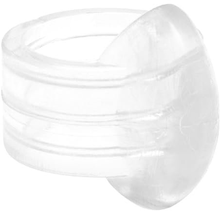 WAGNER Paracolpo ANELLO TRASPARENTE per porte e finestre - Set da 4 pezzi - Diametro Ø 18 x 24 x 15 mm I Paracolpo da inserire I in plastica pregiata - 15301704