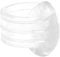 WAGNER Türklinken- / Fensterpuffer RING 4tlg. Set - Durchmesser Ø 18 x 24 x 15 mm, ausgefallener Wandpuffer, transparent, für alle Türen mit Klinken mit Durchmesser Ø 18 mm, zum Aufstecken - 15301704