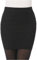 HxmeStore Damen Faltenrock nahtlos Stretch eng figurbetont Minirock kurz Bleistift Gr. Einheitsgröße, Schwarz