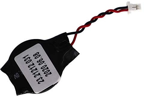LeFix Coin-Cell Batterie RCT CMOS compatible pour HP 820 G1 640 G1 CR2032 avec connecteur 2 broches 2 fils Pas de 1,0 mm