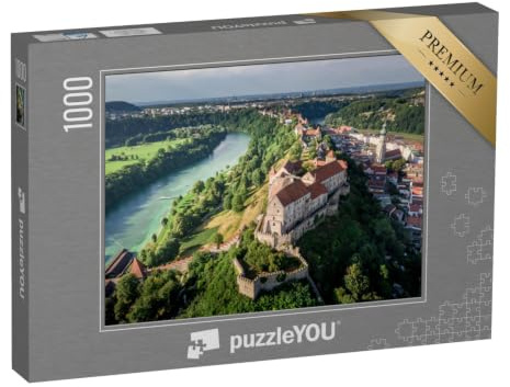 puzzleYOU: Puzzle 1000 Teile „Burghausen mit längsten Burg der Welt“ – aus der Puzzle-Kollektion Burgen