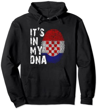 It's in my DNA Gene Kroatien Flagge Fahne Balkan Zagreb Pullover Hoodie