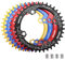 DJC Bike Kettenblatt 104 mm BCD runde/ovale MTB 104BCD 7/8/9/10/11/12 Gänge, schmal, breite Zahnung, Aluminium 7075, 30T 32T 34T 36T 38T 40 42 DH XC Trail Fat Bike E-Bike (1# rund schwarz, 52T)