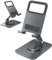 Teskyer Phone Stand, Adjustable Phone Holder Stand, 360° Rotation, Foldable Aluminum Mobile Phone Stand for Desk, Compatible with Phones and Tablets, Gray