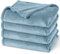 PHF Kuscheldecke Flauschig Fleecedecke 220x240cm - Oeko-Tex Weich Warm Wohndecke, Decke Blanket für Couch Sofa Bett, Tagesdecken & Kuscheldecken, Sofa überwurfdecke, Grau Blau