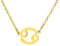 MY ZODIAC Sternzeichen Kette Krebs in gold | elegante Halskette mit Sternzeichen-Anhänger | Einzigartiges Geschenk für Damen, Frauen, Mädchen