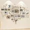 Family Tree Photo Frame Stickers for Wall DIY 3D Tree Wall Stickers Living Room Tree Wall Sticker Tree of Life Wall Art for Living Room Wall Decorations for Bedrooms (207x146cm, Silver)