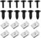 SG Store 2 Sets Auto Stoßstangen Radlauf Schrauben Set N90775001 N90959101 N90833801 für A3 A4 B6 A6 C5 Kotflügel Auskleidung Stoßstangenabdeckung Spritzschutz Schrauben U-Mutter Set