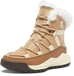 Sorel Women's Ona RMX Glacy Plus Waterproof Snow Boot, Canoe/Sea Salt, 40.5 EU