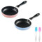DYOUen Mini Bratpfanne 12CM Kleine Pfanne Tragbare Antihaft Eierpfanne für Gasherd Speck, Schinkenscheiben, Steaks
